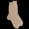 Homme Doré Doré Chaussettes^Chaussettes homme fines 100% fil d'Écosse - Beige Cordage