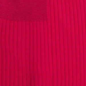 Homme Doré Doré Chaussettes^Chaussettes homme fines à côtes en fil d'Écosse - Rouge Cerise