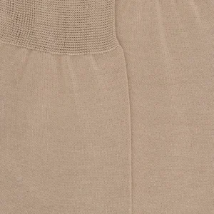 Homme Doré Doré Chaussettes^Chaussettes homme fines 100% fil d'Écosse - Beige Cordage