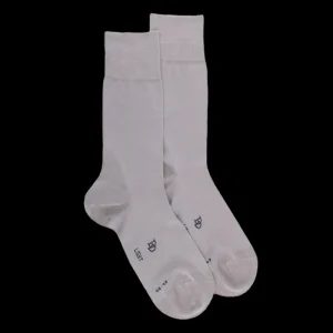 Homme Doré Doré Chaussettes^Chaussettes homme fines en fil d'Écosse - Gris Métal