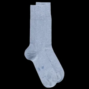 Homme Doré Doré Chaussettes^Chaussettes homme fines en fil d'Écosse - Bleu Glacier