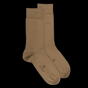 Homme Doré Doré Chaussettes^Chaussettes homme fines en coton égyptien - Beige baobab
