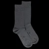 Homme Doré Doré Chaussettes^Chaussettes homme fines en coton égyptien - Gris oxford