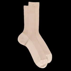 Homme Doré Doré Chaussettes^Chaussettes homme jambe sensible sans bord élastique en fil d'Ecosse -