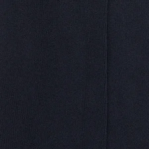Homme Doré Doré Chaussettes^Chaussettes homme jambe sensible sans bord élastique en fil d'Ecosse - Bleu foncé