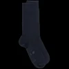 Homme Doré Doré Chaussettes^Chaussettes Homme Light en fil d'écosse et Polyamide - Bleu marine foncé