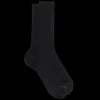 Homme Doré Doré Chaussettes^Chaussettes homme luxe en pur coton égyptien - Noir