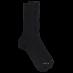 Homme Doré Doré Chaussettes^Chaussettes homme luxe en pur coton égyptien - Noir