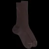 Homme Doré Doré Chaussettes^Chaussettes Homme luxe en laine mérinos extra fine - Chocolat