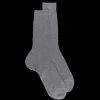Homme Doré Doré Chaussettes^Chaussettes homme luxe en pur fil d'écosse extra fin - Gris