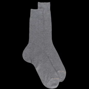 Homme Doré Doré Chaussettes^Chaussettes homme luxe en pur fil d'écosse extra fin - Gris