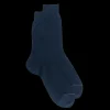 Homme Doré Doré Chaussettes^Chaussettes homme luxe en pur fil d'écosse extra fin - Bleu marine
