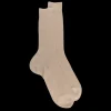 Homme Doré Doré Chaussettes^Chaussettes homme luxe en pur fil d'écosse extra fin - Beige