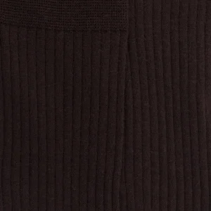 Homme Doré Doré Chaussettes^Chaussettes Homme luxe en laine mérinos extra fine - Chocolat