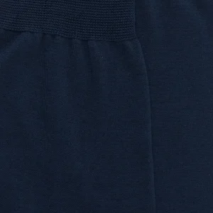 Homme Doré Doré Chaussettes^Chaussettes homme luxe en pur fil d'écosse extra fin - Bleu marine