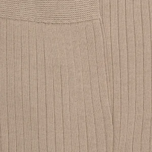 Homme Doré Doré Chaussettes^Chaussettes homme luxe en pur fil d'écosse extra fin - Beige