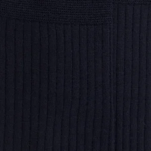 Homme Doré Doré Chaussettes^Chaussettes Homme luxe en laine mérinos extra fine - Bleu marine foncé