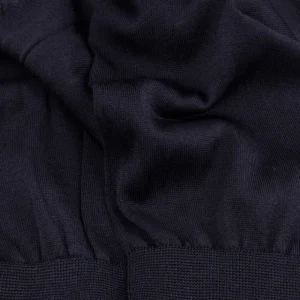 Homme Doré Doré Chaussettes^Chaussettes homme luxe en pure soie - Bleu marine