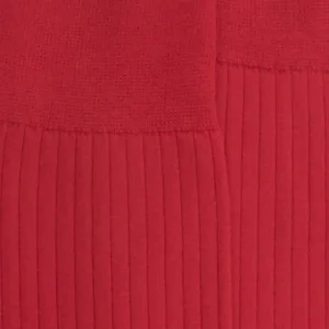 Homme Doré Doré Chaussettes^Chaussettes homme luxe en pur coton égyptien - Rouge ponceau