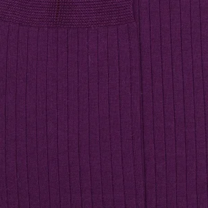 Homme Doré Doré Chaussettes^Chaussettes homme luxe en pur fil d'écosse extra fin - quetsche