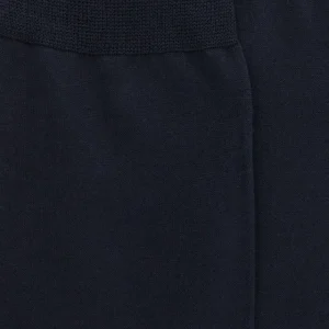 Homme Doré Doré Chaussettes^Chaussettes Homme pur fil d'écosse en maille jersey - Bleu marine foncé
