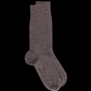 Homme Doré Doré Chaussettes^Chaussettes homme Sensation en laine mérinos & Coton égyptien - Loutre