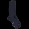 Homme Doré Doré Chaussettes^Chaussettes homme Sensation en laine mérinos & Coton égyptien - Bleu marine