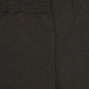 Homme Doré Doré Chaussettes^Chaussettes homme Sensation en laine mérinos & Coton égyptien - Marron foncé