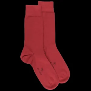 Homme Doré Doré Chaussettes^Chaussettes homme Soft Cotton - Brique