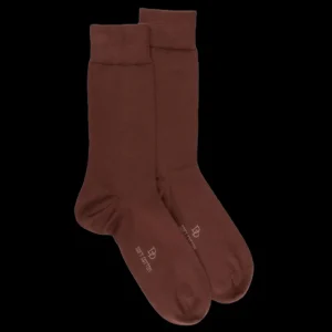 Homme Doré Doré Chaussettes^Chaussettes homme Soft Cotton - Marron