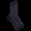 Homme Doré Doré Chaussettes^Chaussettes Homme Subtile en fil d'écosse - Bicolore bleu