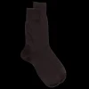 Homme Doré Doré Chaussettes^Chaussettes jersey en fil d'écosse renforcé - Marron