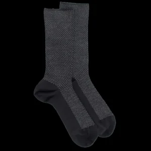 Homme Doré Doré Chaussettes^Chaussettes laine à motifs géométrique - et gris