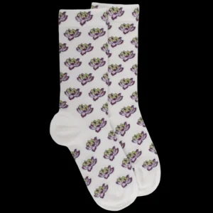 Femme Doré Doré Chaussettes^Chaussettes laine douce Lotus -