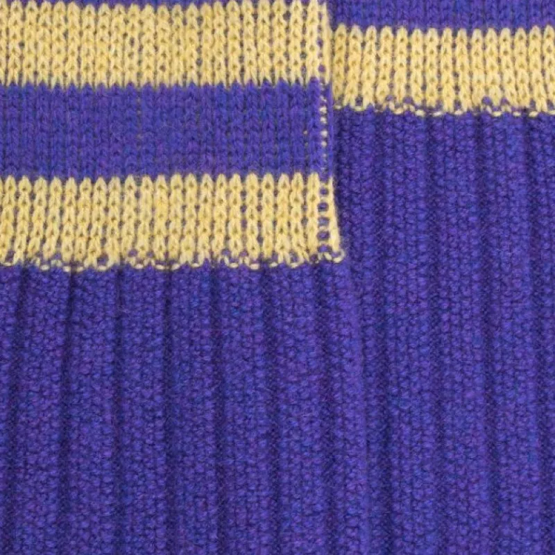 chaussettes_laine_et_cach_1.webp Femme Doré Doré Chaussettes^Chaussettes laine et cachemire unisex maille unie à côtes travaillées -