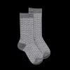 Enfant Doré Doré Chaussettes^Chaussettes laine et lurex motifs géométriques - Gris