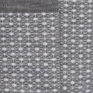 Enfant Doré Doré Chaussettes^Chaussettes laine et lurex motifs géométriques - Gris