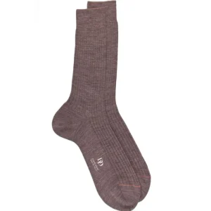 Homme Doré Doré Chaussettes^Chaussettes luxe brun loutre en laine mérinos