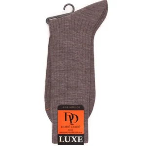 Homme Doré Doré Chaussettes^Chaussettes luxe brun loutre en laine mérinos