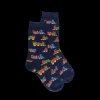 Enfant Doré Doré Chaussettes^Chaussettes motifs de petits trains - Bleu