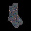 Enfant Doré Doré Chaussettes^Chaussettes motifs de petits trains - Gris