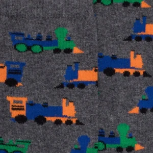 Enfant Doré Doré Chaussettes^Chaussettes motifs de petits trains - Gris