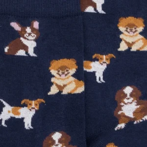 Enfant Doré Doré Chaussettes^Chaussettes motifs petits chiens - Bleu