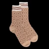 Femme Doré Doré Chaussettes^Chaussettes pour femmes en laine polaire à motifs de diamants - Beige Désert