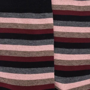 Femme Doré Doré Chaussettes^Chaussettes pour femmes en coton égyptien à rayures égales -