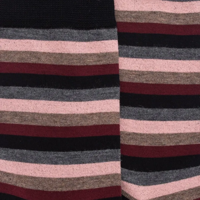 chaussettes_pour_femmes_e_1-26.webp Femme Doré Doré Chaussettes^Chaussettes pour femmes en coton égyptien à rayures égales -