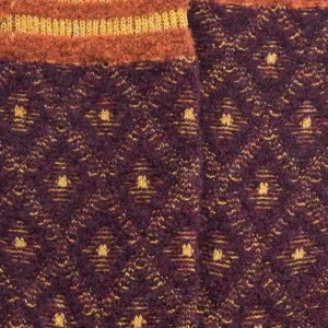 Femme Doré Doré Chaussettes^Chaussettes pour femmes en laine polaire à motifs de diamants -