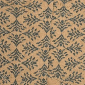 Femme Doré Doré Chaussettes^Chaussettes pour femmes en fil d'Ecosse à motifs d'éventails avec effet scintillant -