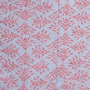 Femme Doré Doré Chaussettes^Chaussettes pour femmes en fil d'Ecosse à motifs d'éventails avec effet scintillant - Bleu Vague