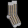 Homme Doré Doré Chaussettes^Chaussettes pour hommes en coton égyptien avec motifs géométriques - Gris Rocheux